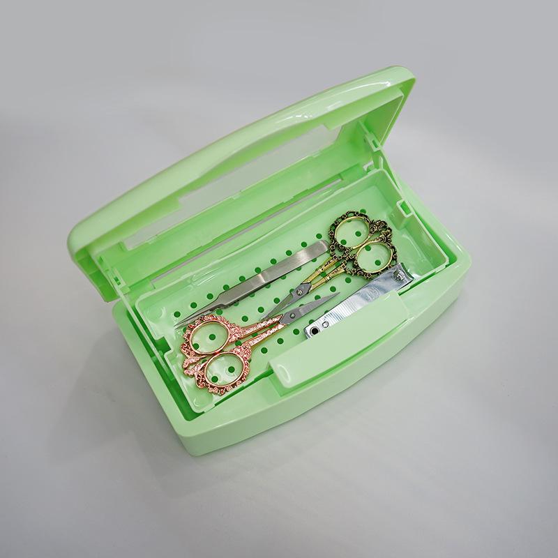 Nail Disinfection and Sterilization Box with Alcohol Filter