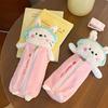 Cartoon Cute Headphones Cat Pen Bag Large Capacity Plush Stationery Storage Bag Gifts