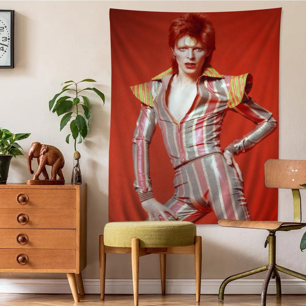 

British Rock Singer David BBowie Tapestry Anime Tapestry Hanging Tarot Hippie Wall Rugs Dorm Wall Hanging Sheets 74x94cm(29x37in)
