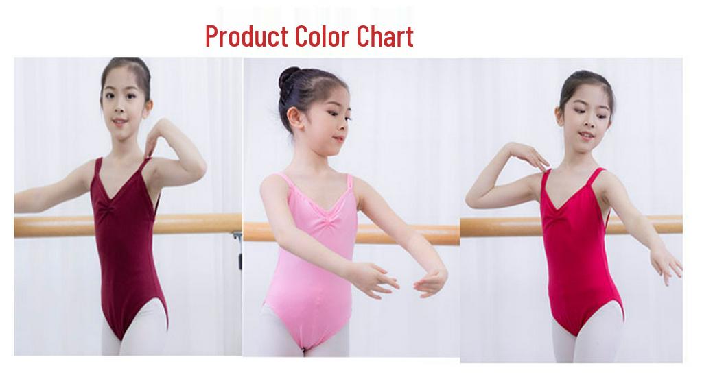 Girls' Ballet Practice Dress - Spaghetti Strap, Cotton, Large Skirt, Exam Grade Dancewear