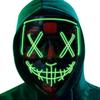 Poptrend Halloweenská maska LED svítící maska Strašidelná maska na Festival Cosplay Halloweenský kostým Maškarní večírky Karnevalový dárek