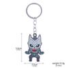 Action Fighting Black No. 8 Monster Necklace Pendant Metal Demon Monster Pendant Cosplay Props Men Women Backpack Jewelry Gift