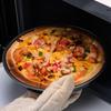 Heavy Duty Pizza Baking Pan Carbon Steel Non Stick Round Baking Tray for Cake Bread Oven Bakeware Kitchen Gadget