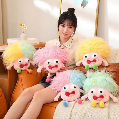 25cm Net Red Dopamin Augenrauschend Verrückt Baby Hässlich Süß Plüschpuppe Cartoon Lustige Puppe Plüschtier Lustige Persönlichkeit Geschenk Jungen Mädchen