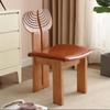 Luxury Walnut Dining Chair High-End African Wood Seat Designer Rustic Backrest Vintage Table Stool for Home