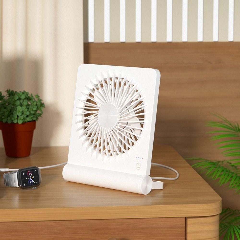 Folding Desk Fan Lightweight Ultra-thin Mini Fan Table Fan Small USB Fan  Outdoor