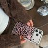 Fashion Advanced Pink Black Leopard Phone Case for iPhone 17 16e 16 15 14 13 12 11 Pro Max X XR XSMAX 8 7 Air Plus Luxury Clear