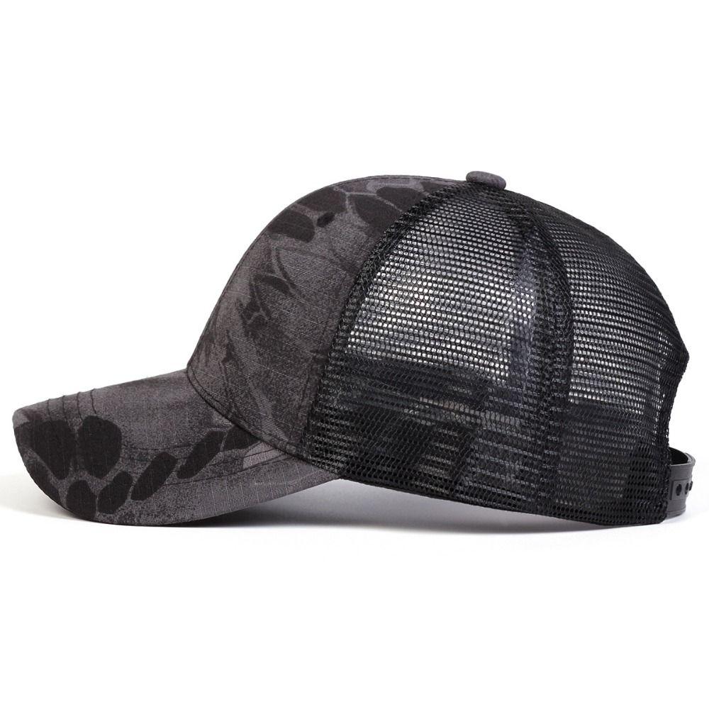Casual Baseball Net Caps Adjustable Mesh Peaked Cap Simple Visor Sunscreen Hats Spring Summer