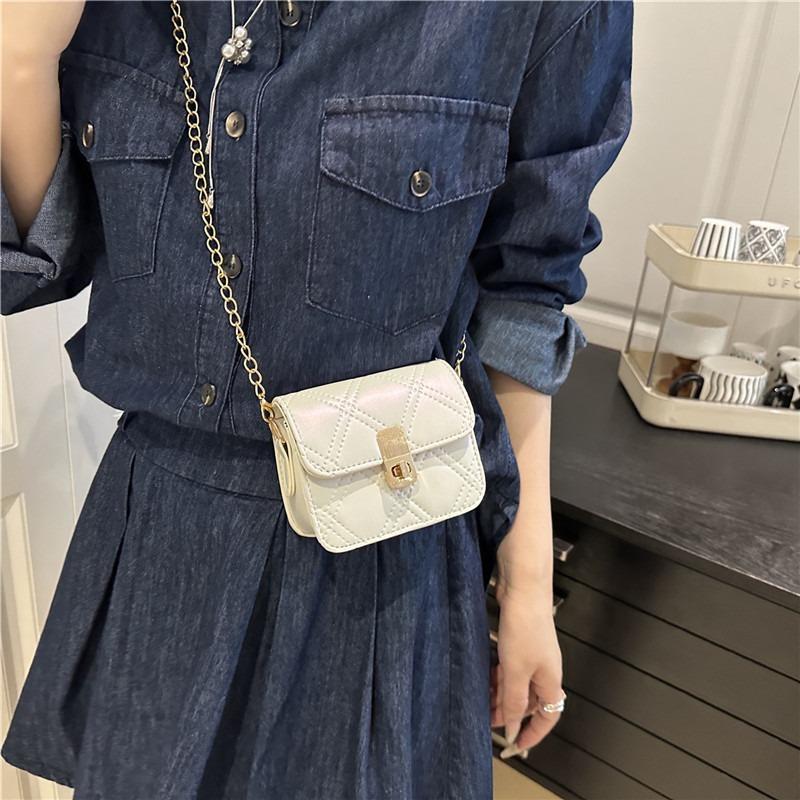 Premium mini square bag summer new diamond chain exquisite fashion versatile shoulder messenger bag women