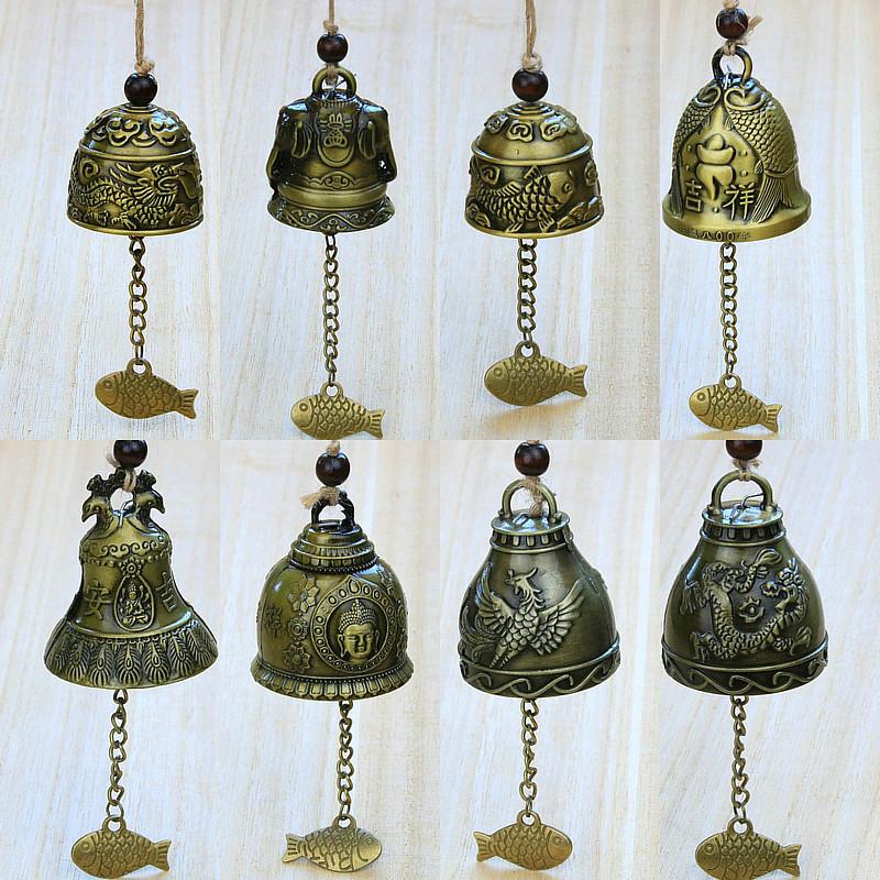 Campana a vento religiosa, Buddha, Buddismo, Campana di rame, Decorazione da appendere alla casa, Benedizione per la fortuna, Campanello a vento, Decorazione per auto, Artigianato