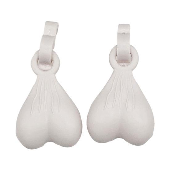 2 Pcs Shoe Nuts for Hole Shoes Funny Ball Sack Shoe Charms Novelty Shoe Gag