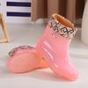 Jelly Rain Shoes Rain Boots Water Shoes Female Adult Medium Tube Non-slip Four-season Quick-drying Glue Shoe Cover Shoes Outer Wear Water Boots Female