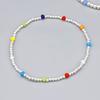BONBEAU Simple Glass Color Mix Daily Silverball Bracelet Silver Bead Banding Silver Ball Bracelet 2mm, 3mm