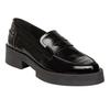 Womens/Ladies Marina Patent Leather Casual Low Block Heel Penny Loafers