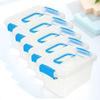 5Pcs Plastic Clear Storage Box Lid Tabletop Sundry Organizer Portable Handle Desk Makeup Organizer Plastic Storage Box