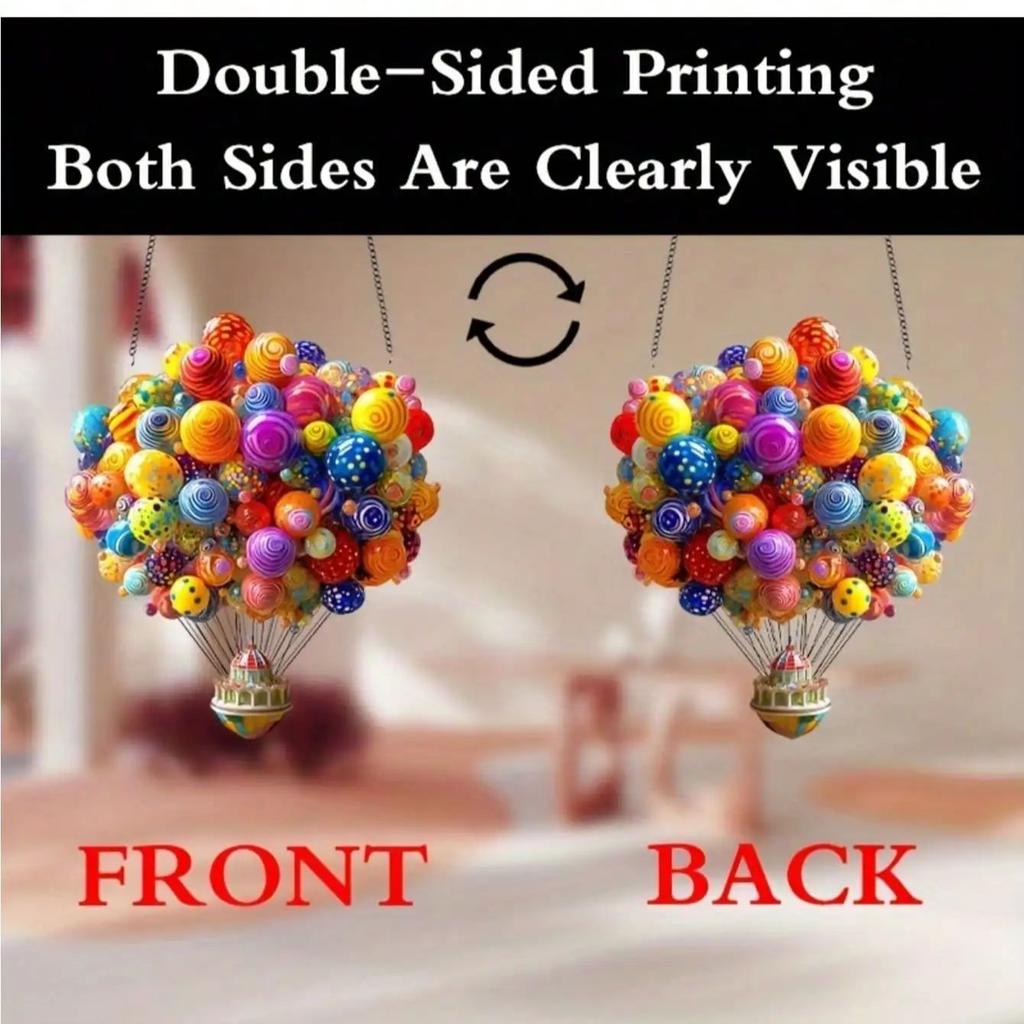 1 Colorful Hot Air Balloon Sun Catcher, Suitable for Valentine's Day and Holidays - Perfect for Gardens, Outdoor Activities