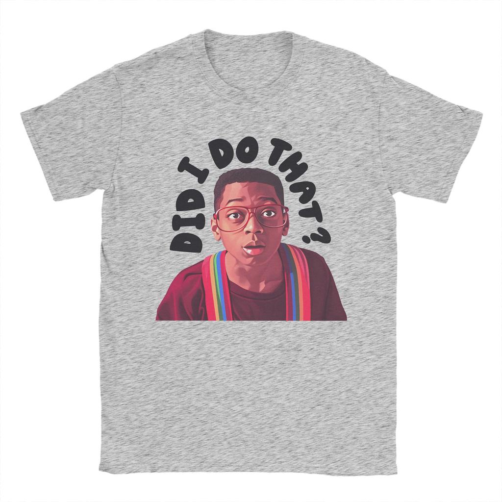 Sommer Steve Urkel Habe ich das gemacht Hip Hop T-Shirts Baumwoll-T-Shirt für Männer Y2K Spaß Großhandel Kurzarmbekleidung