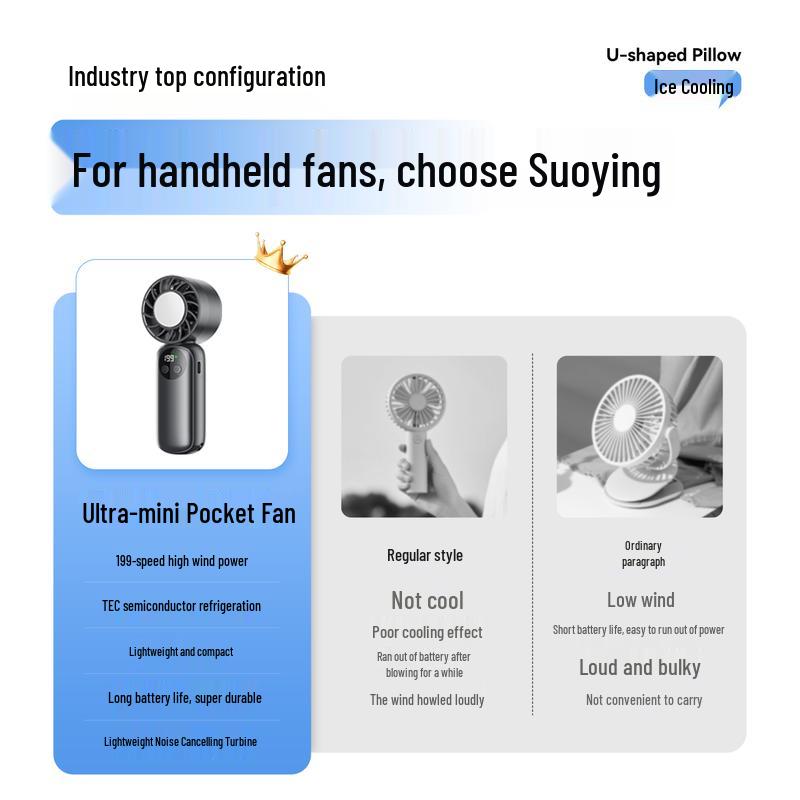 Suoying Handheld Semiconductor Cooling Mini Fan