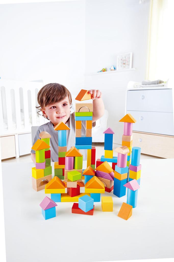 Hape Evropské barevné stavební kostky 101 E8247