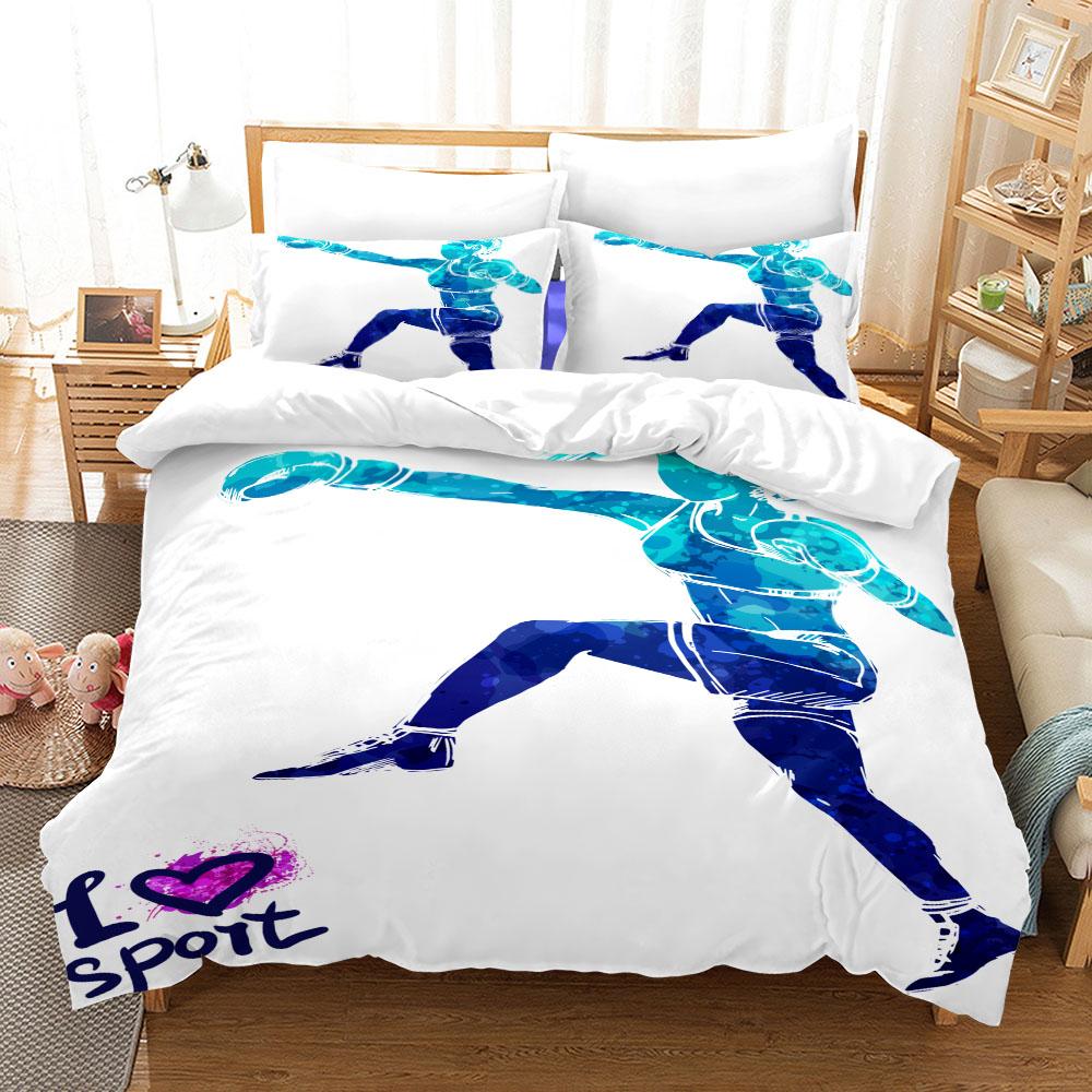 

Athlet Love Sports Пододеяльник Комплект постельного белья King Queen Double Full Twin Single Size Пододеяльник Наволочка Комплект постельного белья 230x230cm