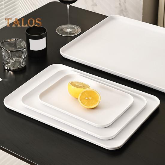 Serving Tray Platter Rectangular Vegetable And Fruit Trays for Snack Dessert Cookie Cheese Plastic Platters Large BPA Free Food Trays Party Supplies