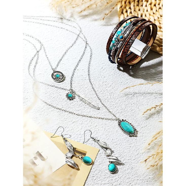 Inbagi 3 Pcs Boho Western Jewelry for Women