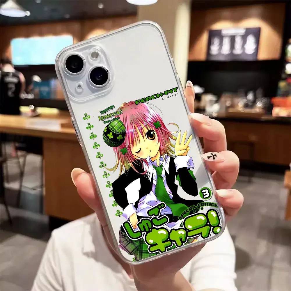 Anime s-Shugo c-Chara Luxury Transparent  phone case for iPhone 17 16 15 Pro Max 14 13 12 11