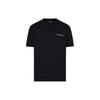 Letter Print Fitted Crew Neck Short Sleeve T-Shirt Men Tops Black 3D1TN3-1JOCZ-0033