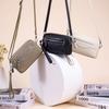 Fashion Women's Double Zipper Small Square Bag, High-end Versatile Shoulder Bag, New Simple and Lightweight Multi-functional Mobile Phone Bag