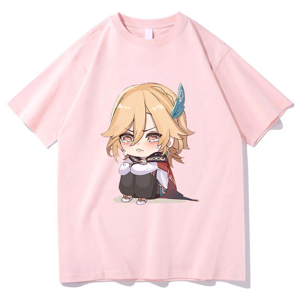 Genshin Impact Kaveh T Shirt Men Harajuku Cartoon Graphic Kawaii Tshirt Unisex Anime Aesthetic Cartoon Casual Cotton Tees Korea