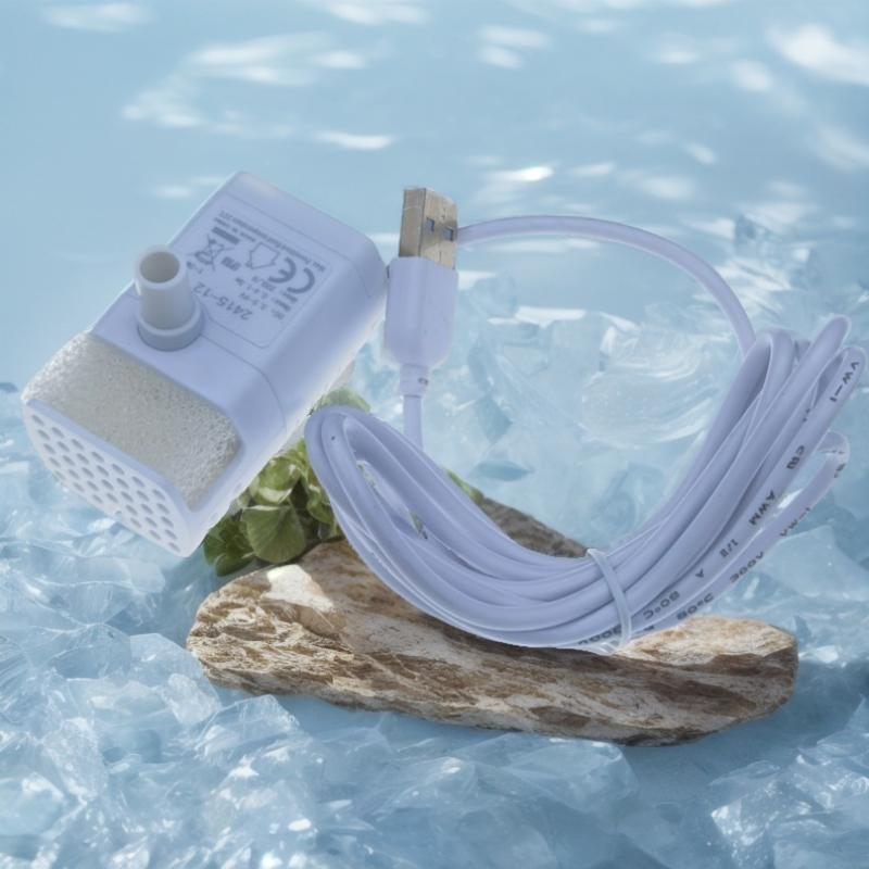 Pompka do wody dla kota fontanna silnik zapobiegający pracy na sucho zamiennik do miski do picia z kwiatami dla kota dozownik wody produkty dla zwierząt