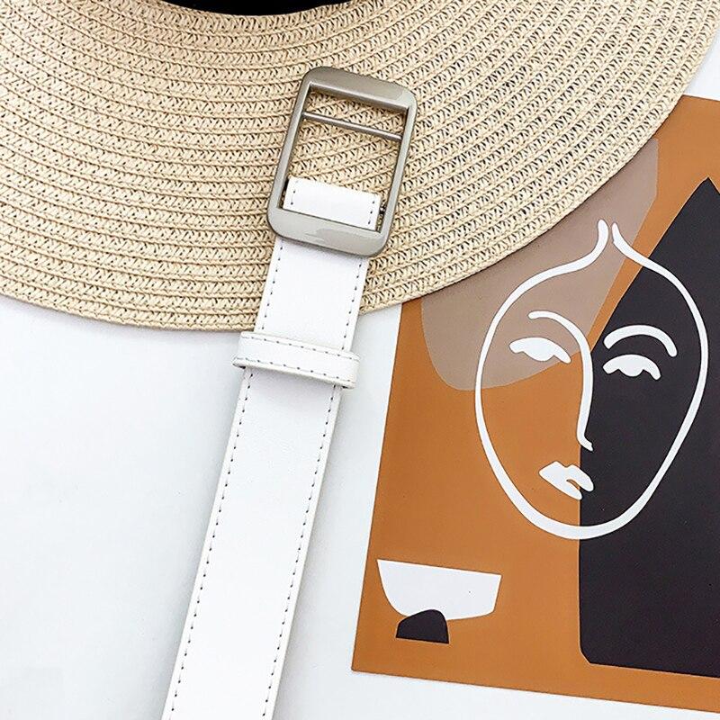 Unisex-Freie Größe PU-Ledergürtel für Damen ohne Lochschnalle Luxus-Designer-Jeans-Taillengürtel für Herren Mode Nicht porös Weicher Bund