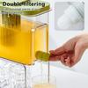 Drink Dispenser with Spigot Large Beverage Liquid Drink Container 4L Cold Water Pitcher Lemonade Stand Juice Jug