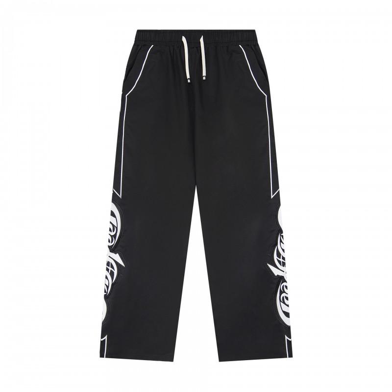 GodSpeed Streetwear Hip Hop Mens Graphic Print Drawstring Jogger Pants Casual Straight Fit