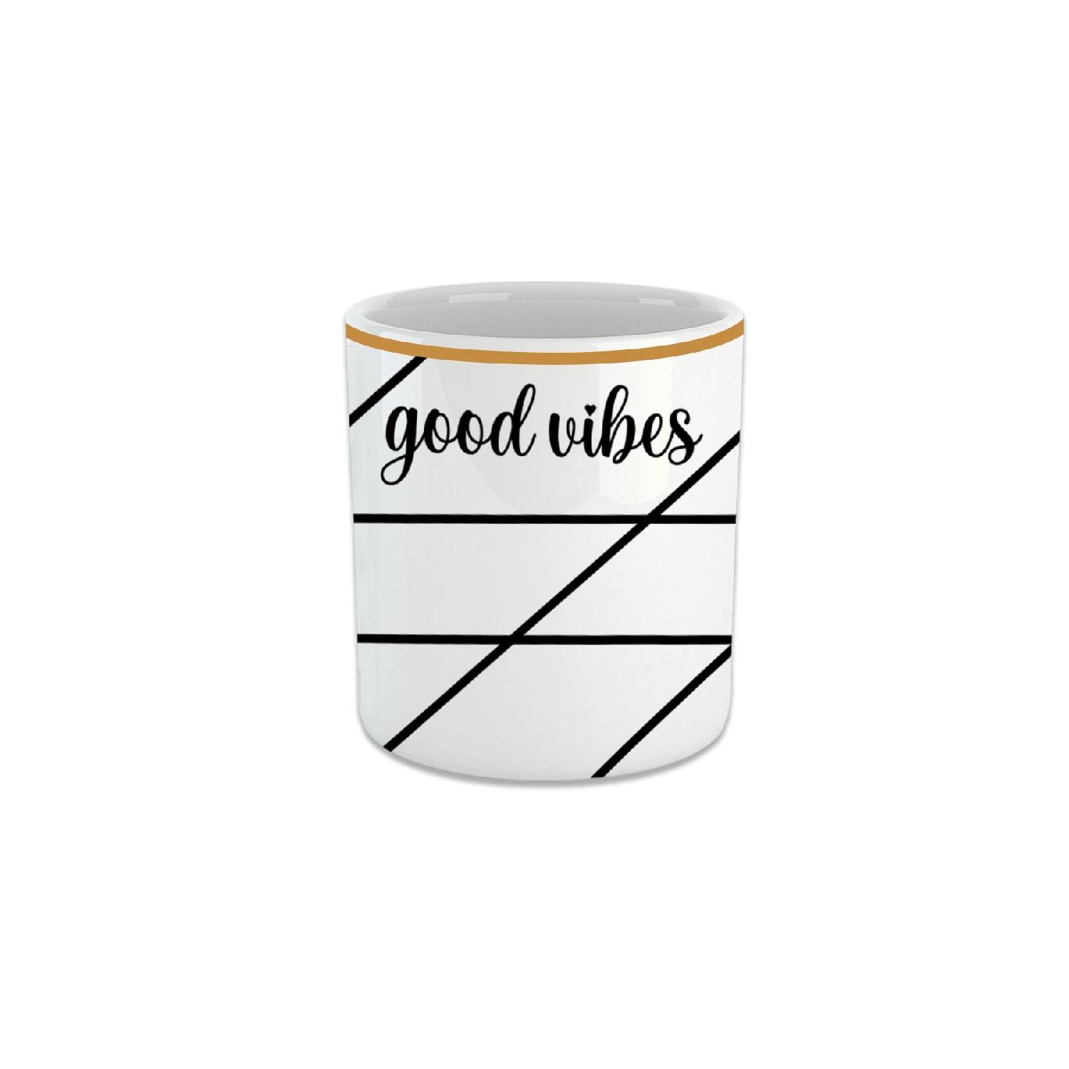 

Good Vibes Espresso, двойная чашка для турецкого кофе - чашка без ручки чёрный