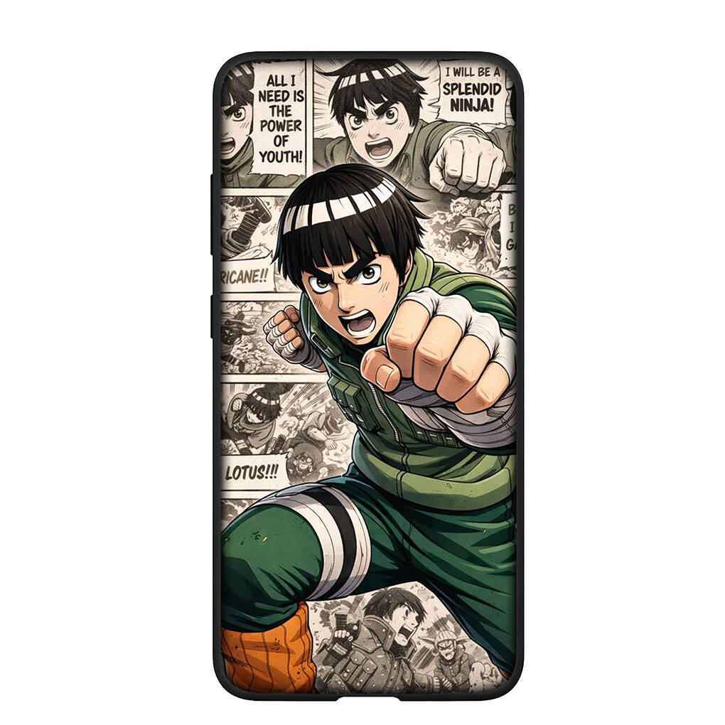 Phone Case for iPhone 17 15 16 Plus Xiaomi Poco X7 X6 F8 F7 C85 C75 C71 Redmi Note 14 12 11 13 Pro Max A4 14C 13C Coque Rock Lee Narutos Anime Cover