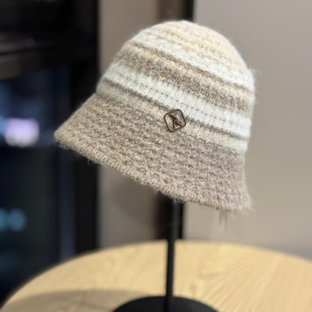 Knitted Ear Protection Fisherman Hat Women's Autumn and Winter Warm Woolen Hat Temperament and Face Small Japanese Style Bucket Hat Basin Hat