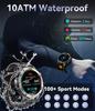 2026 New Adult Outdoor GPS Sport Smart Watch Altimeter Barometer 10ATM Waterproof 580mAh Battery Bluetooth Call Men AMOLED Smartwatch