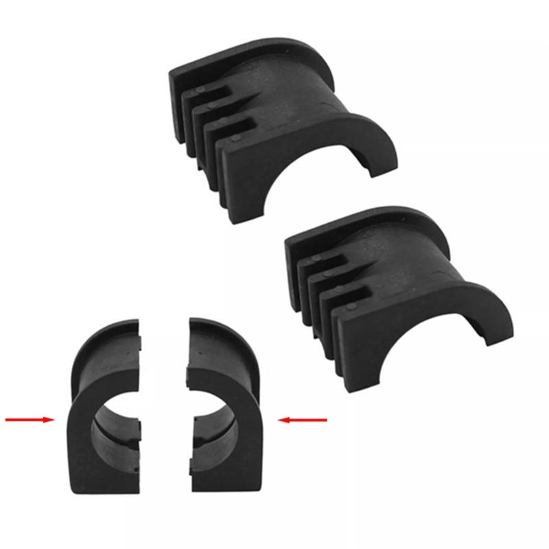 Replacement Steering Bushing Set 5438903 5439731, Black Reinforced Nylon Pair for Steering Service, Curved Ribbed Repair Parts and Support
