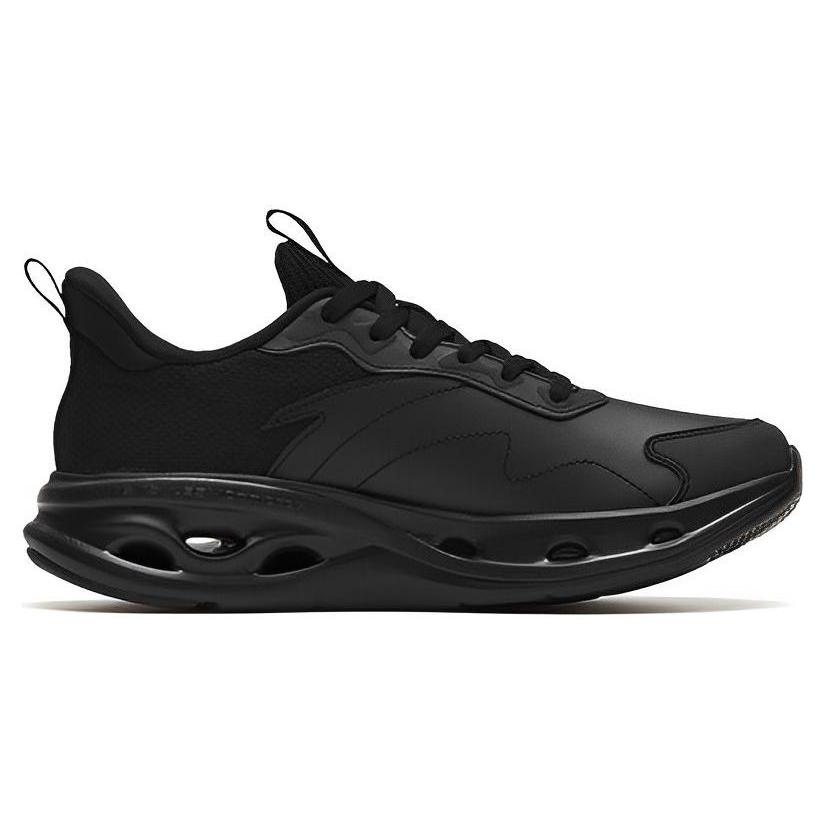 New Anta Breathable Lightweight Rebound Low-Top Running Shoes Men's Bright Black 112315575-7