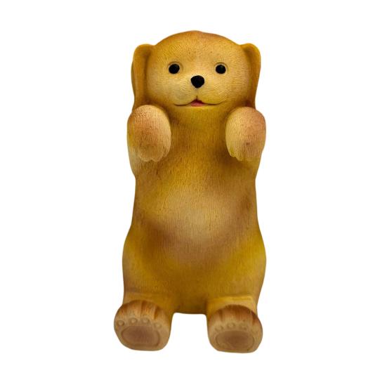 

Dog Memo Pad Dispenser Resin Cute Dog Desktop Stick Note Holder for School Home Office Desk Accessories коричневый