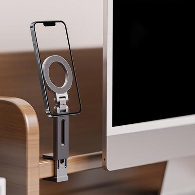 Magnetic Airplane Phone Holder Universal Travel Desk Cell Phone Mount Stand Foldable 360° Rotation Selfie Stick Phone Support