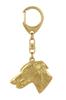 Greyhound, English Greyhound - Gilded Key Ring with Dog In Gift Box, Handbag Decoration, Luxury Accessory by Art-Dog Brand