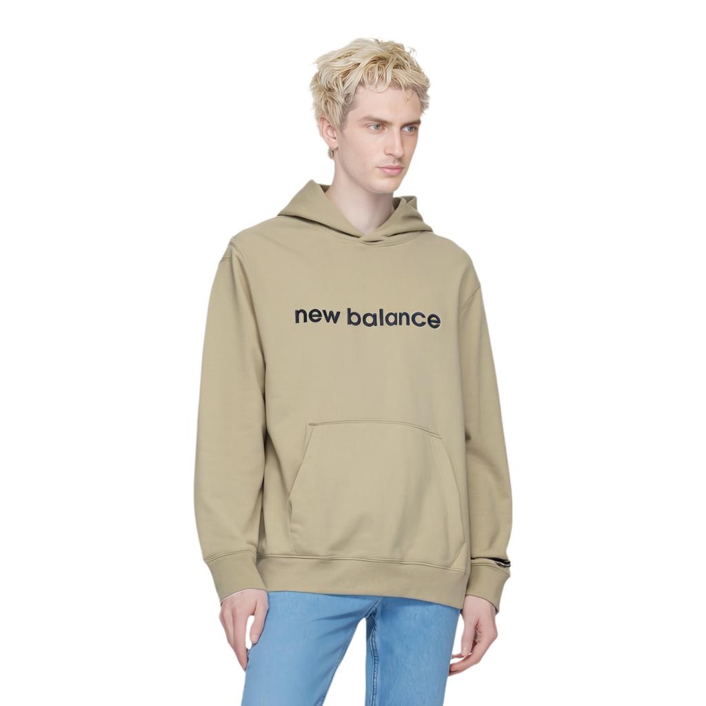 New Balance Logo Print Hoodie Asia Sizing 'Beige' Unisex AMT21361-MS