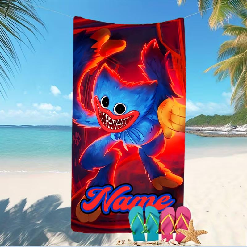 Customizable personalized beach towels Poppy Playtime themed designs.Suitable for the beach, yoga, sports;ideal as beach accessories