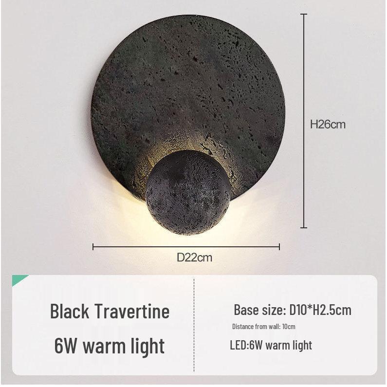 Wabi-Sabi Mid-Century Creme Wandlampe für Schlafzimmer oder Wohnzimmer