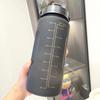 3Pcs Set Large Capacity Gradient Color Sport Water Bottle Plastic Leakproof Gym Straw Cup with Time Marker Water Cup Outdoor