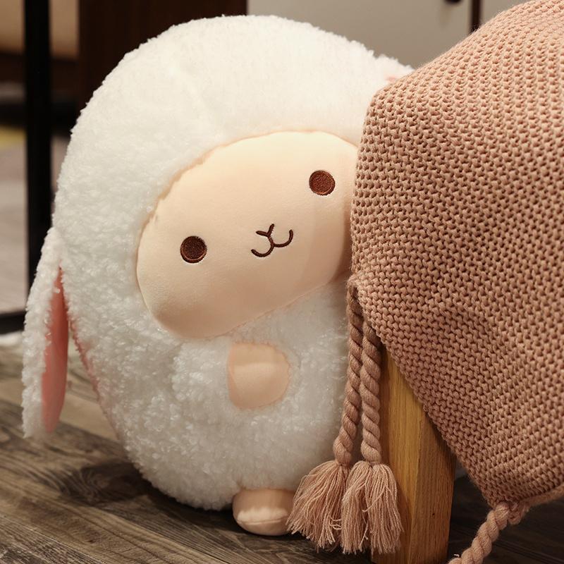 Stuffed Animal Pillow Cartoon Round Ball Sheep Plush Toy Lovely Kids Birthyday Gift Idea Perfect Gift for Special Occasions