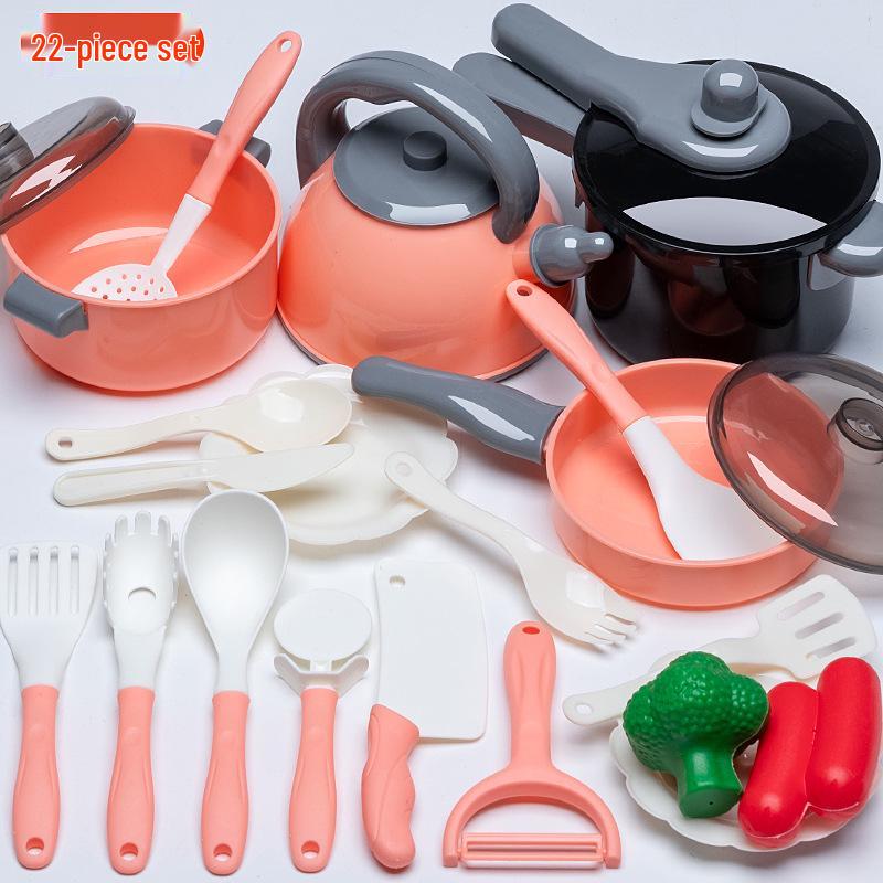 Cross-Border Pretend Kitchen Playset: Educational Toy for Girls Ages 3-6, Includes Fruit Cutting Set