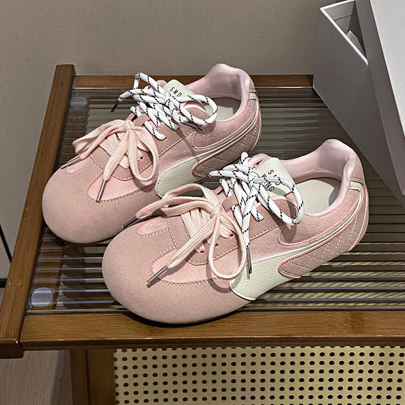 Women's Training Shoes  New Style Casual Shoes Fashionable and Versatile Soft-soled Running Shoes Platform Flats